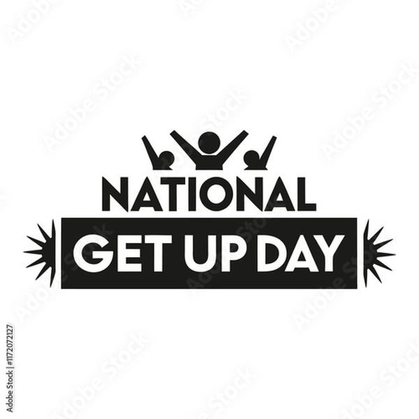 Fototapeta National get up Day Background Template design for Poster or Banner