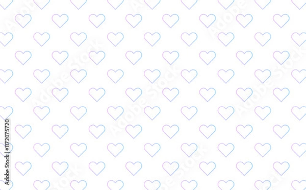 Fototapeta ハート背景　パターンスウォッチ