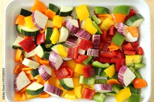 Obraz Colored vegetables.