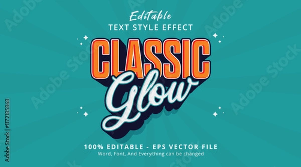 Obraz Classic Glow Editable Text Effect