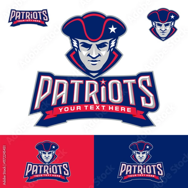 Obraz Patriots Sport Logo Stock vector