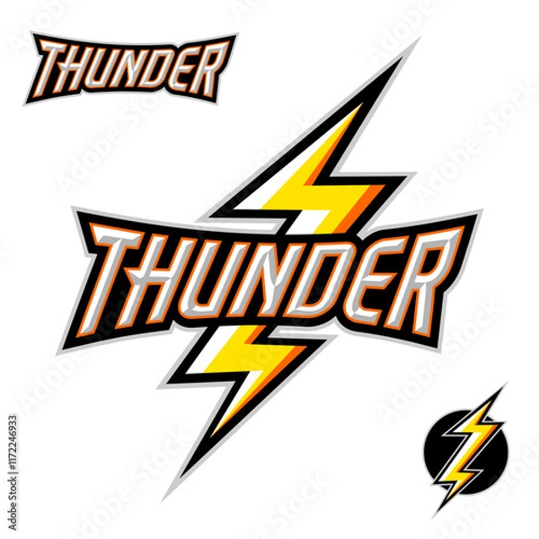 Obraz Thunder Sport Logo Stock Vector