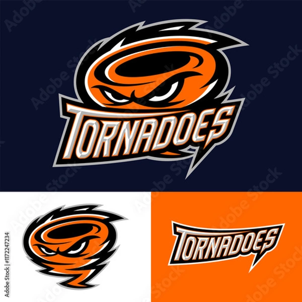 Obraz Tornadoes Mascot Sports Logo Vector