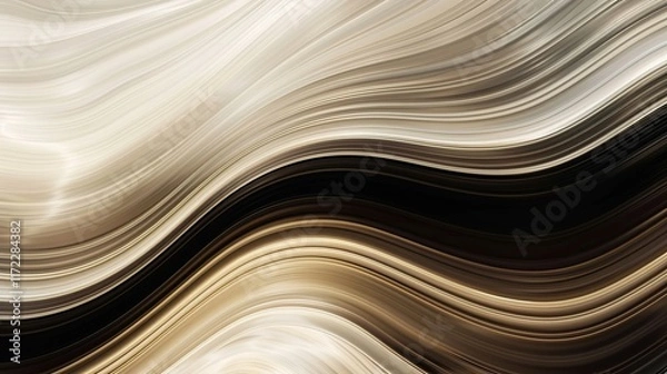 Fototapeta Black, dark brown, sepia, beige and white combined to form an abstract texture background. The various hues blend in an interesting way to create a unique visual backdrop that adds depth and character