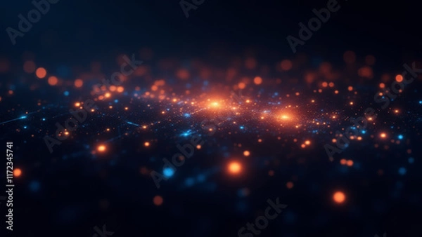 Fototapeta Digital abstract background resonate to futuristric era