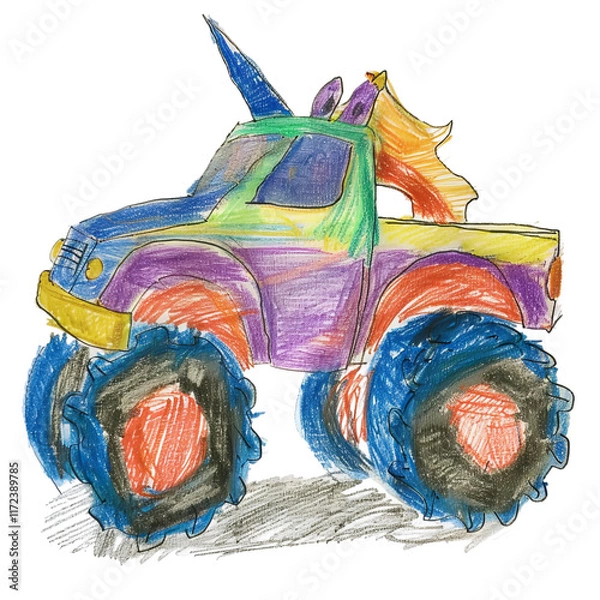 Obraz the car with a toy