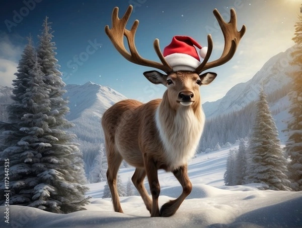 Obraz deer in winter