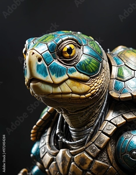 Fototapeta Turtle Robot With ARmor