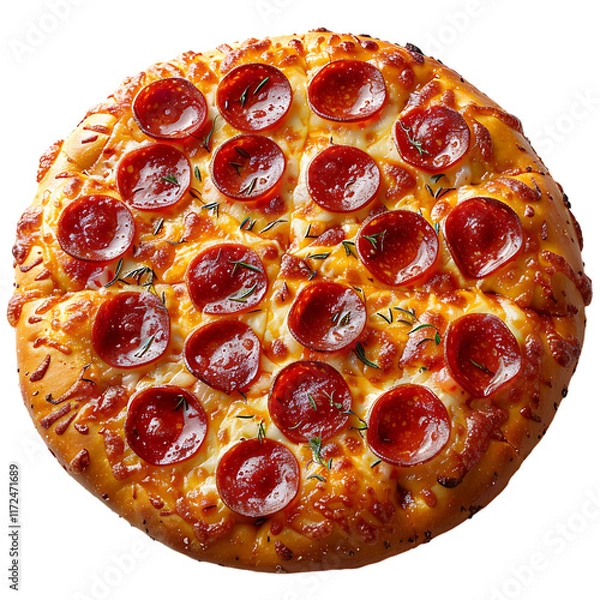 Obraz pizza isolated on white background