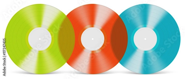 Obraz Disques 33 tours vectoriels 4
