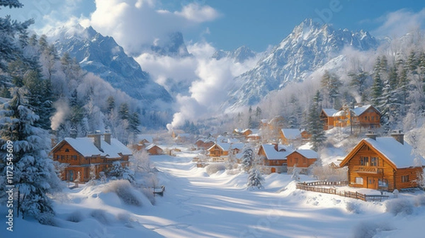 Fototapeta 綺麗な冬景色