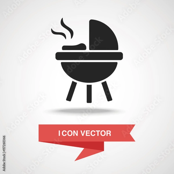 Fototapeta BBQ oven icon