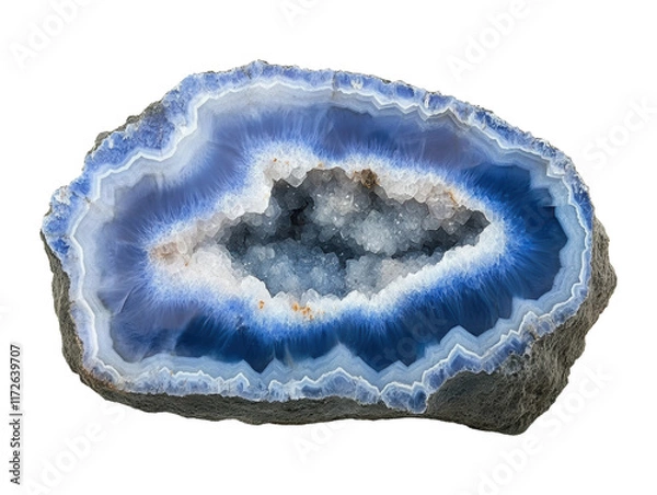 Fototapeta 玉髓晶洞晶体矿物宝石天然原石素材