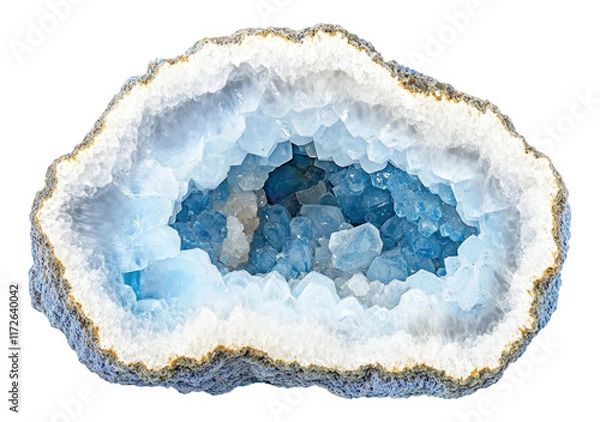 Fototapeta 玉髓晶洞晶体矿物宝石天然原石素材