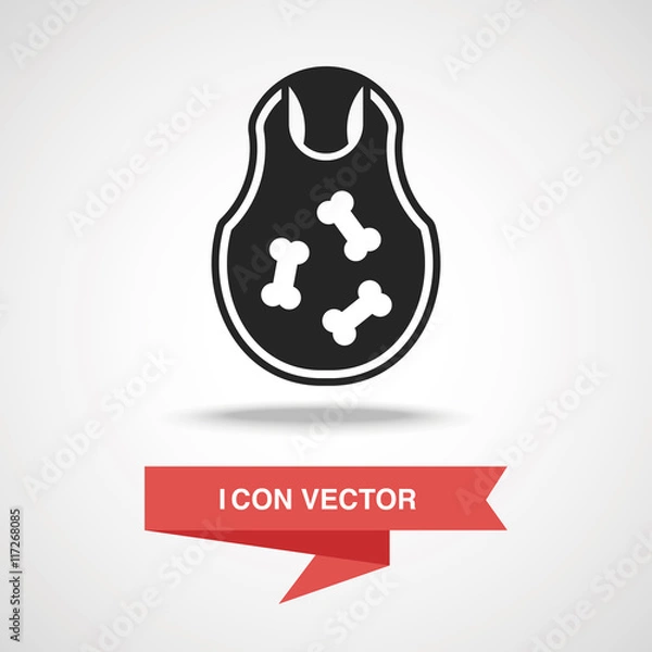 Fototapeta bibs icon