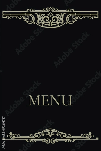 Obraz Decorative vector composition, cover design for restaurants, bars, cafes and other businesses