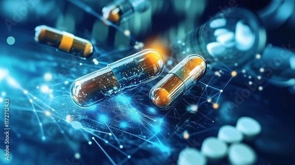 Fototapeta AI Drug Discovery