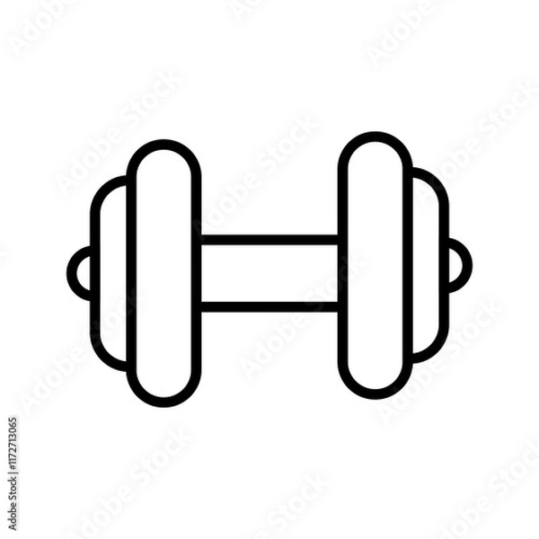 Fototapeta Dumbbell Vector Icon