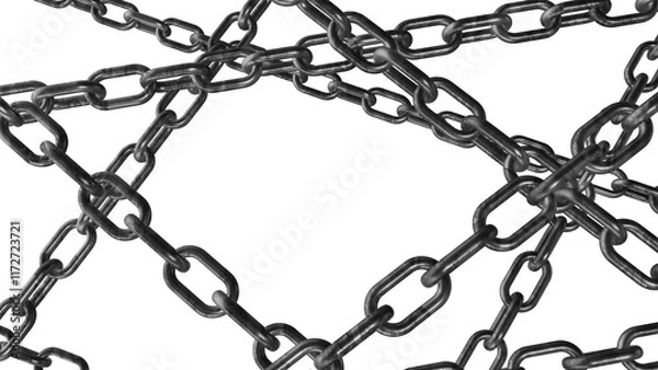 Obraz chain and lock