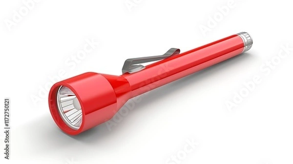 Obraz flashlight icon simple white background vector