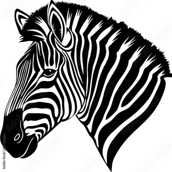 Fototapeta zebra vector