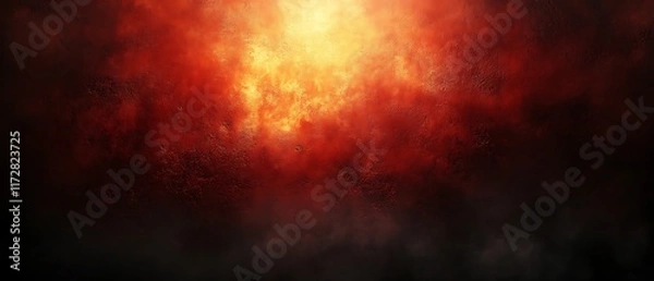 Obraz Fiery red and orange smoke background.