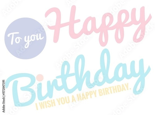 Obraz pastel letters