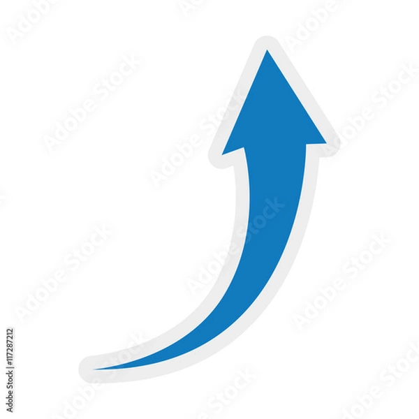 Fototapeta arrow direction infographic icon. Isolated and flat illustration. Vector graphic