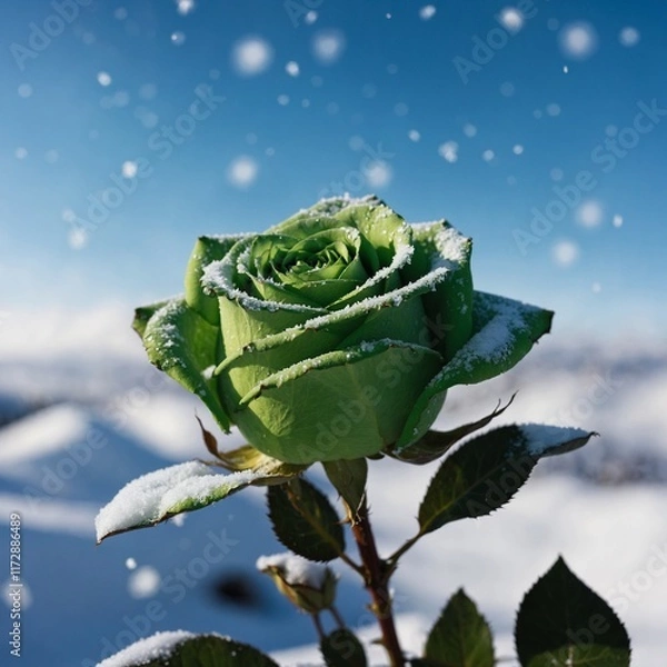 Obraz rose and blue sky