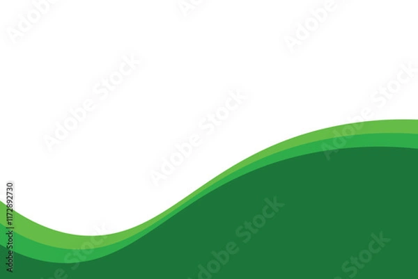 Obraz abstract green background with waves