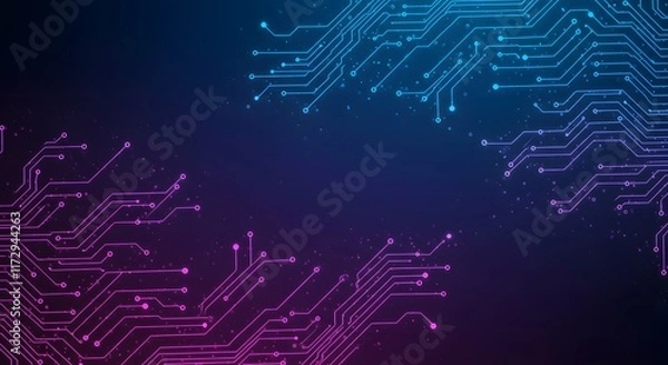 Obraz ia generated. circuit board background