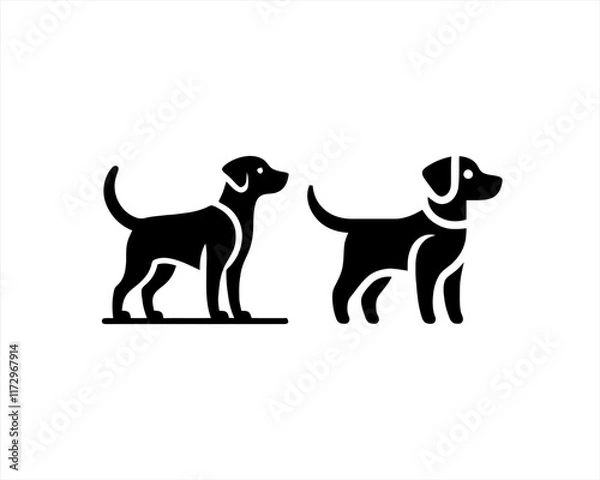 Fototapeta dog logo
