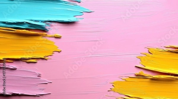 Obraz Soft and dreamy pastel brush strokes, calming effect