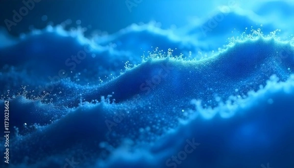 Fototapeta BLUE WITH WAVE TEXTURE 