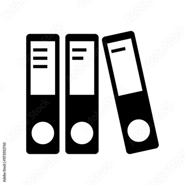 Obraz Office folder file vector icon on a white background