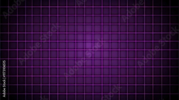 Obraz Purple grid background presenting an elegant and stylish visual effect, suitable for various design needs like digital art, graphic works, adding a touch of mystery and charm to the overall layout