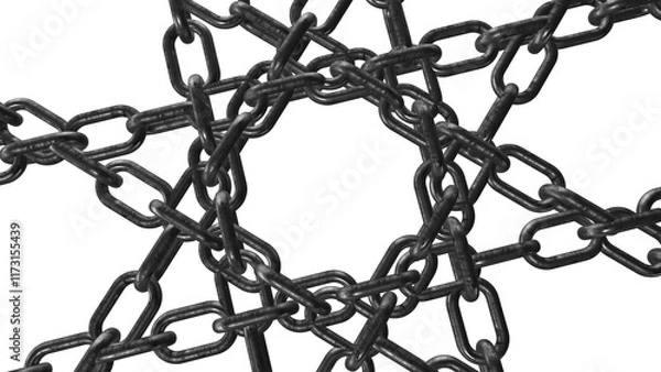 Obraz chain and lock