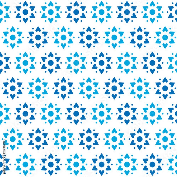 Fototapeta Star of David Vector Seamless Pattern