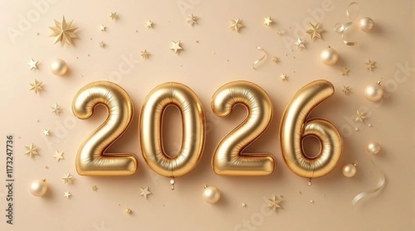 Obraz New year 2026 background.