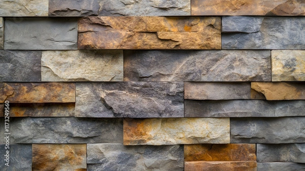 Fototapeta Multicolored Stone Wall Texture Background