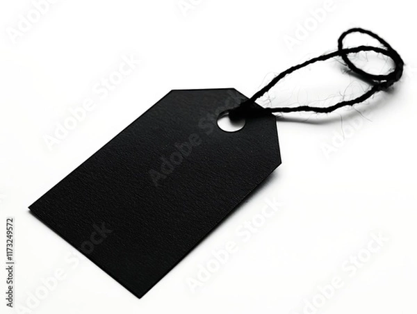 Fototapeta price tag silhouette with string attached