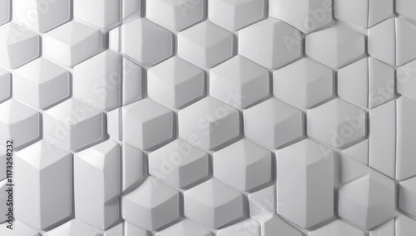 Fototapeta Symmetry in Simplicity: The Hexagon Design.