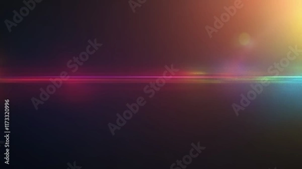 Fototapeta A blurry image of a colorful line with a bright light shining on it