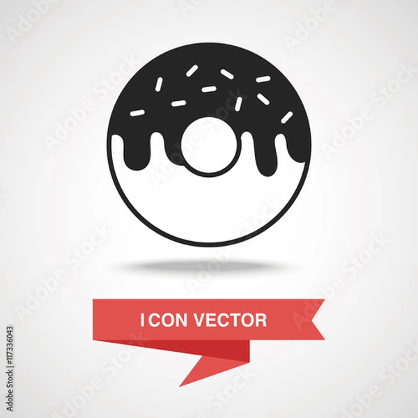 Fototapeta donut icon