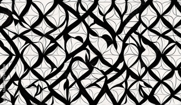 Fototapeta A mesmerizing pattern of hearts arranged in a dynamic