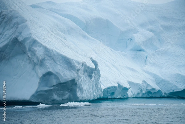 Fototapeta Große Eisberge und Gletscher in Grönland bei Ilulissat in der Diskobucht