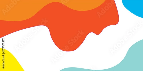 Obraz Abstract geometric pop art background with wave pattern. Vector pattern. EPS 10