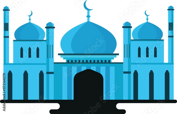 Obraz Mosque Vector Design,Adobe illustration Vector Design 