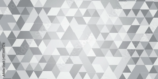 Fototapeta Overlap random vector element modern overlay diamond triangle mosaic paper white and gray low polygon web brochure layer space texture background.