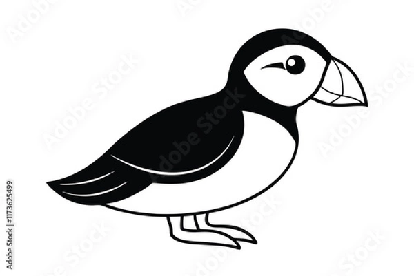Obraz  cute-puffin-cartoon